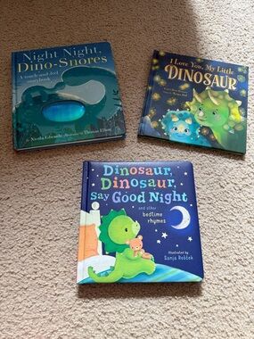 Dinosaur Board Book Bundle - Trio of Bedtime Dino Stories